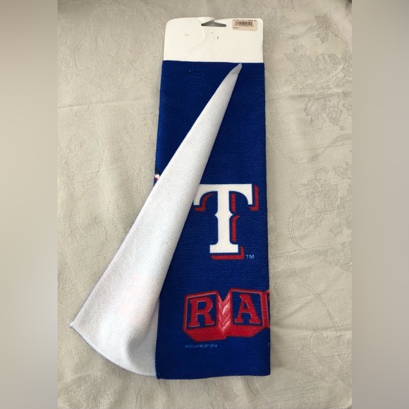 MLB Texas Rangers Baby Burp Cloth With Tags 16”x16” WinCraft - Picture 8 of 9